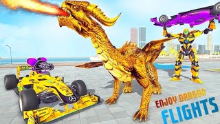 Dragon Robot Car Game - Robot Transforming Games (by Brave Jackals) screenshot 1