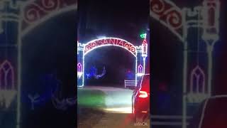 Entering Santa Land at Ocala Christmas Light Spectacular in the Florida Horse Park #ocala #ocalafl