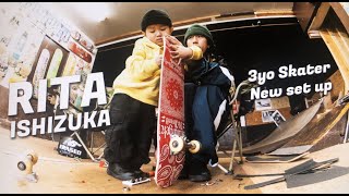 3yo skater  RITA ISHIZUKA 3歳 / EP12 デッキ交換と兄のスケート