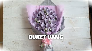 Tutorial cara membuat Buket Uang (Money Bouquet) DIY untuk pemula