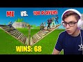 I Challenged 100 PLAYERS to a 1v1 on Fortnite… (world record)