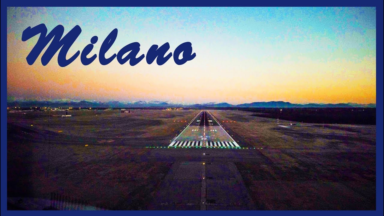 MILANO (LIMC) - APPROACH AND LANDING - A320 Cockpit View