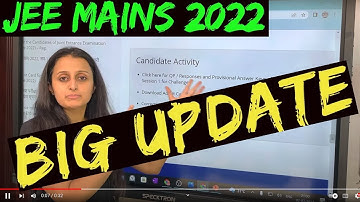 JEE MAIN 2022 BIG UPDATE | Provisional Answer Key released