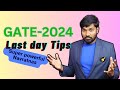 Last day tips before GATE-2024 | Perfect way to attempt the exam #gate2024 #gate