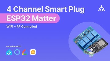 ESP32 Matter Smart Plug | 4 Channel Relay with RF Remote | Alexa | Home Assistant