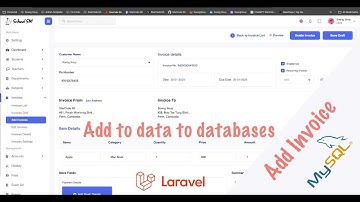 Add Invoice data to databases Laravel 10 | School System