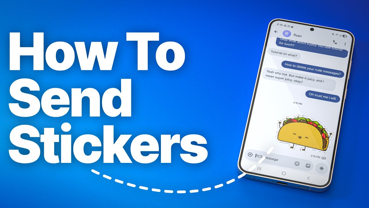 Send Out Sticker How to Send & Use Stickers on Android - YouTube