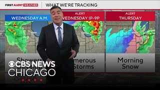 Storms coming Wednesday afternoon, night in Chicago