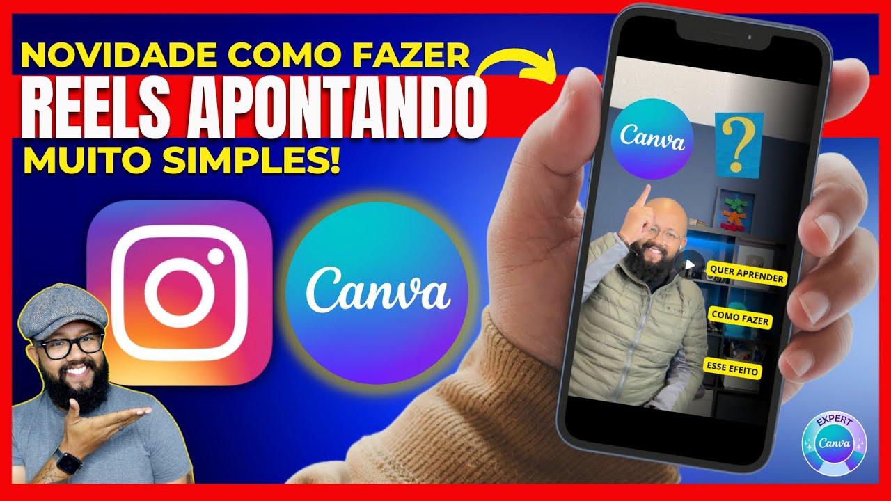 Como fazer reels NO CANVA apontando as PALAVRAS [SUPER NOVIDADE