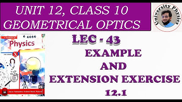 Example and extension exercise 12.1 class 10 physics kpk textbook board