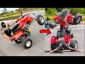 QUAD RIDER DOES INSANE NO HANDS AT THE LOT!