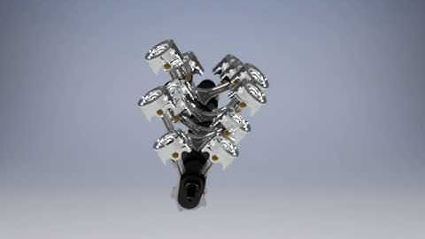 V12 Crankshaft Animation