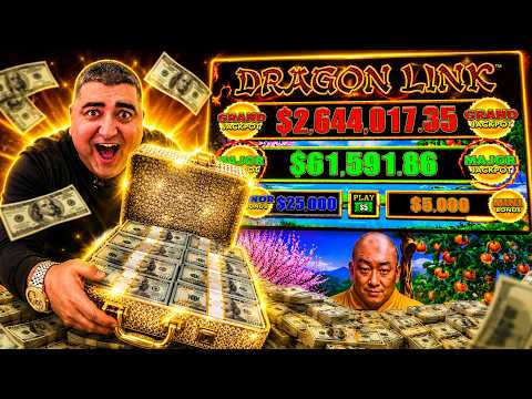 I Risked $500K On One Slot Machine | Dragon Link Massive Bets