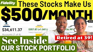 Making Over $500 a Month in Passive Income from Stocks - See Inside Our Stock Portfolio (Ep. 14)