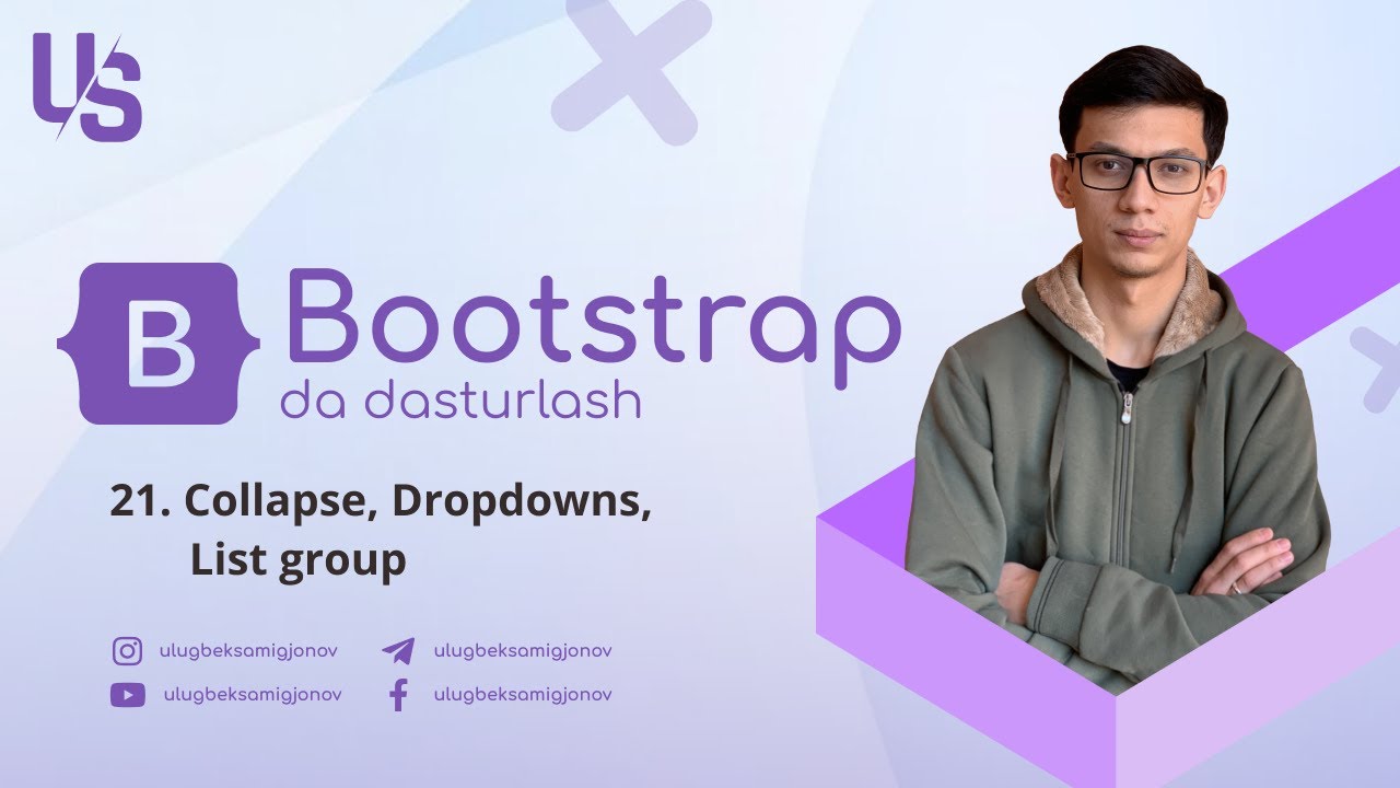 Collapse, Dropdowns, List group