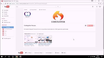 Codeigniter Dersleri 3- Controller Oluşturma, Url Yapısı ve Basit Örnekler