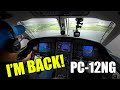 I&#39;m BACK! Flying a PC-12/47E (NG) from Fort Lauderdale to Orlando, FL!