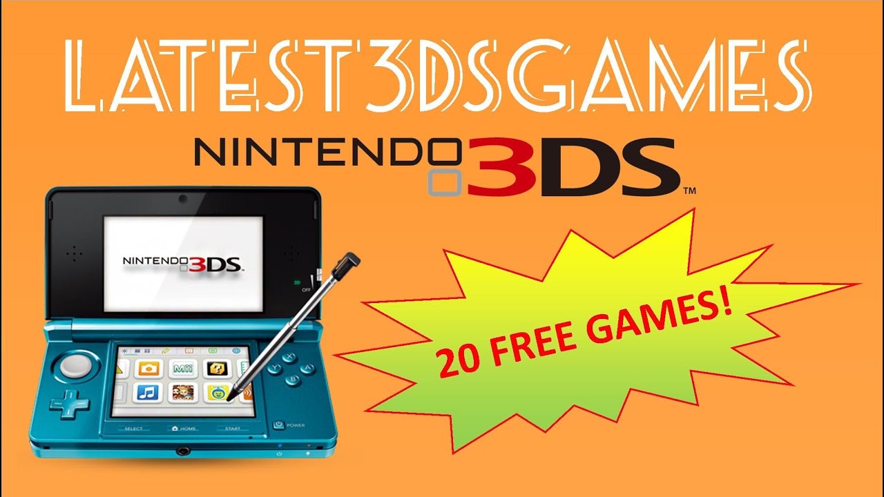 Contradicción Celda de poder ratón o rata 20 Free Games For Nintendo 3DS Owners !! Wow !! - YouTube