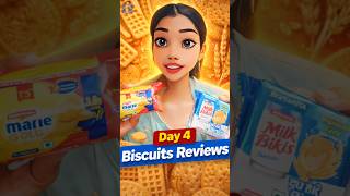 Day 4 | Britannia Milk Bikis and Marie Gold Honest Review #shorts #snacks #foodreview #shortvideo