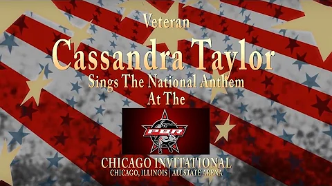 Veteran Cassandra Taylor Sings The National Anthem...