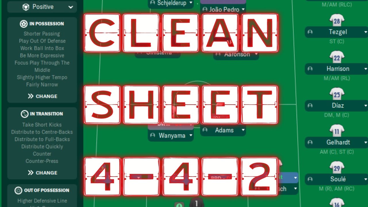 FM 23 CLEAN SHEET 442 TACTIC | PS5 XBOX & PC - YouTube