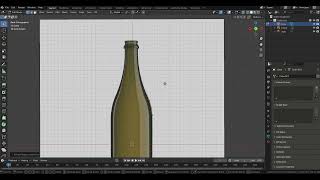 3D MODEL of an glass bottle 