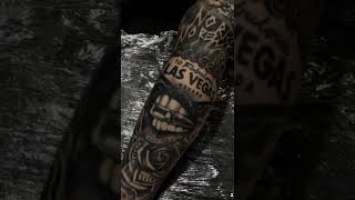 Leg sleeve tattoo by @theo_desc #tattoo #tattoos #legsleeve