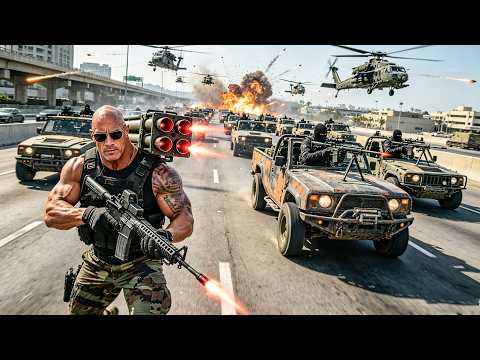 Video Mercenaries attack villagers—special forces rush in, then destroy the mercs headquarters!