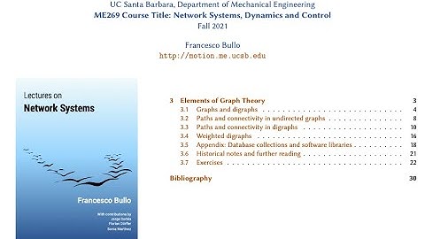 Network Systems - Lecture 3: Elements of Graph Theory