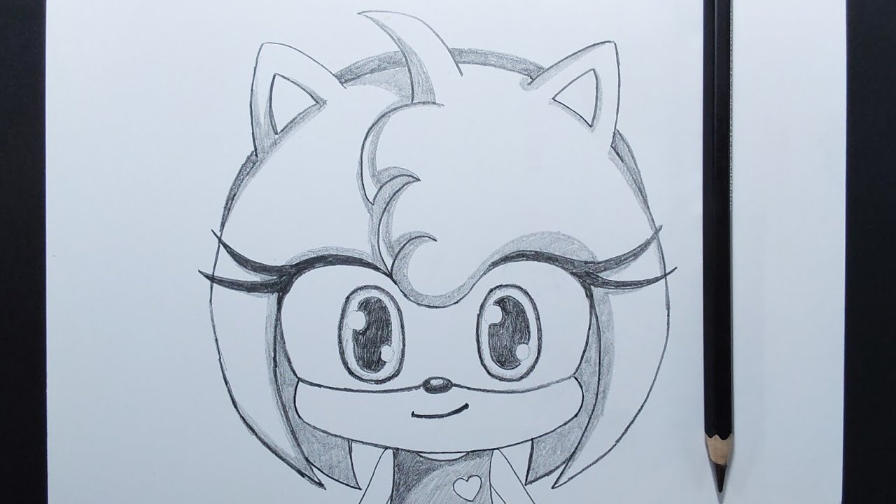 How To Draw Amy Rose Step By Step || Sketch Tutorial - YouTube