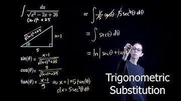 Trig Sub: Integration with Trigonometric Substitution 2, Single Variable Calculus
