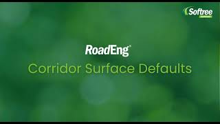 Corridor Surface Defaults