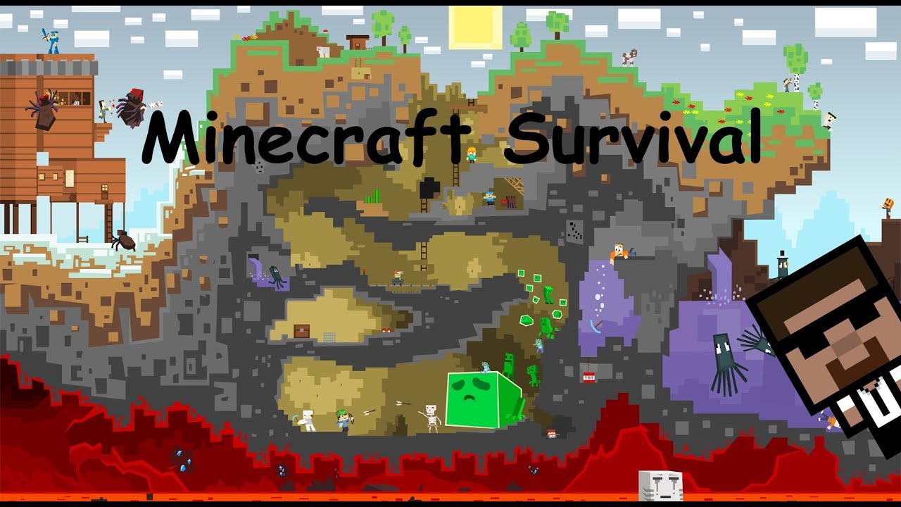 Minecraft survival - #20 - "Очень яркий АД"