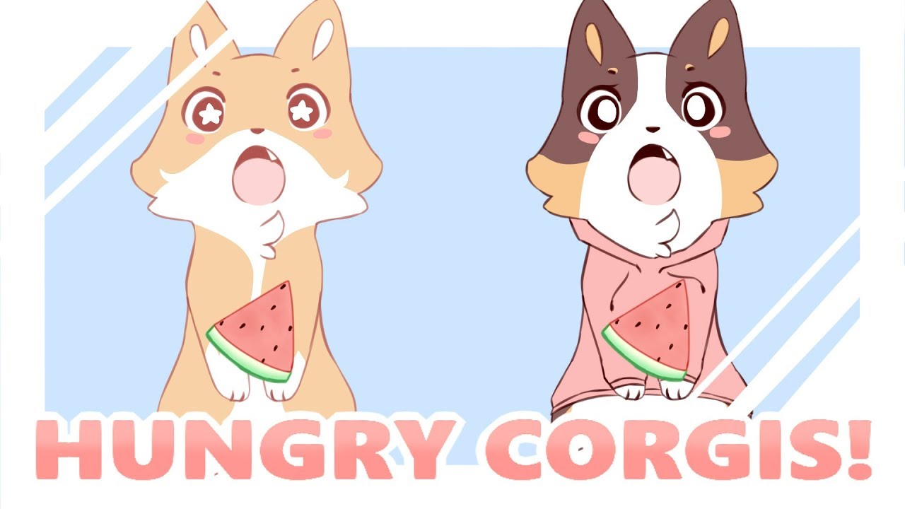 HUNGRY CORGIS! [meme] - ANOTHER CORGI ANIMATION MEME! (but this one has no animation...)