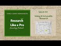 RLP 325: Using AI with Locality Research