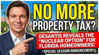NO MORE PROPERTY TAXES? DeSantis Announces The 'Nuclear Option' For Florida Homeowners!