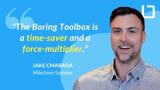 The Boring Toolbox Product Review from Jake Cmarada, Milestone Systems Key Account Manager - 2023