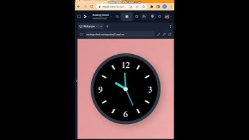 WebCube Channel | How to make an Analog Clock. #shorts #shortsvideo #viral #programming #viralshorts