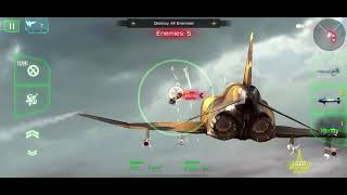 Huge attacking on sky fighter with lethal missile and high power fighter jet destroyed F16 & F5 on screenshot 1