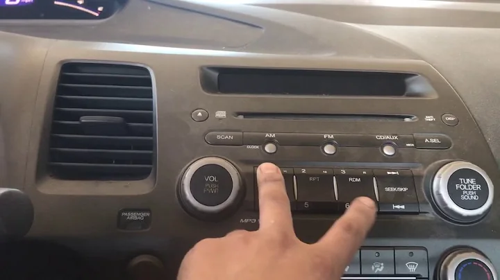 2007 Honda Civic Stereo Code