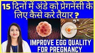 15 दिनों में अंडे को प्रेगनेंसी के लिए कैसे करे तैयार | HOW TO IMPROVE EGG QUALITY FOR PREGNANCY