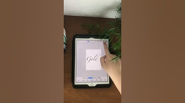 Turn your text to GOLD FONT in procreate