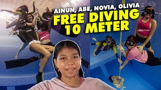 AINUN, MIRABETH, NOVIA BACHMID, OLIVIA PARDEDE FREE DIVING 10 METER