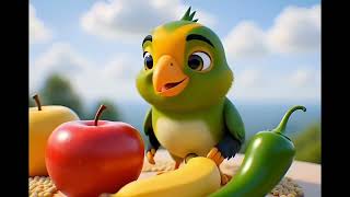 Meeththu Meeththu 🦜 | Cute Tota Rhyme 🎶 | Kids Hindi Rhymes | Baby Songs 🌈 