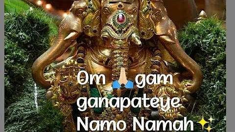 om gan ganapataye namo namaha mantra for Bliss 2020 / Subscribe🔔