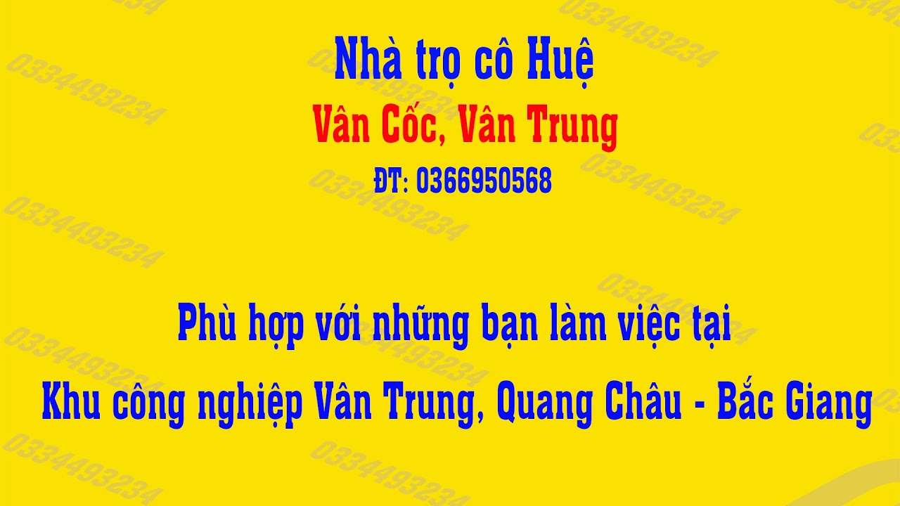 #19 Nhà trọ khu công nghiệp Vân Trung, Quang Châu, Vân... - youtube