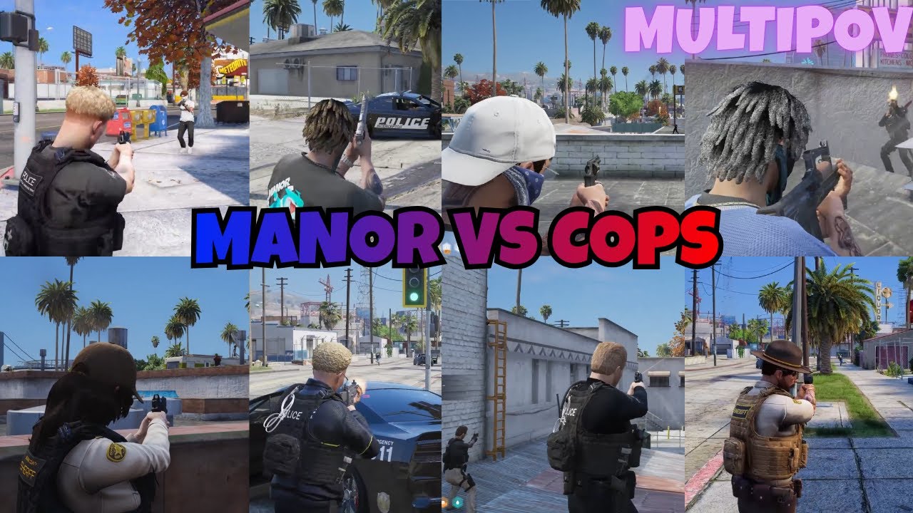 Manor Get in a PD Shootout After Chase Goes Wrong | MULTIPOV| NOPIXEL 4.0 GTA RP