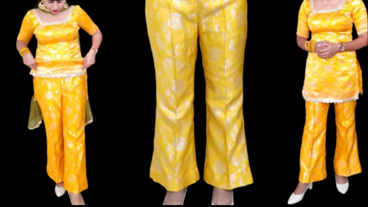 Trendy Bell Bottom Pant Cutting||Bell Bottom Pant Ki Cutting👆 Pant ki cutting||