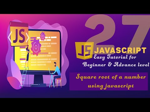 JavaScript Tutorial in Hindi / Urdu part 27 | Square root of a number using JavaScript