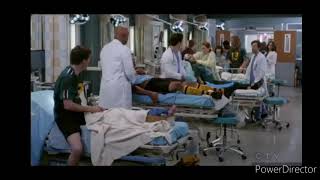 Greys Anatomy, Deluca Slips Over An Ear And Has A Concussion